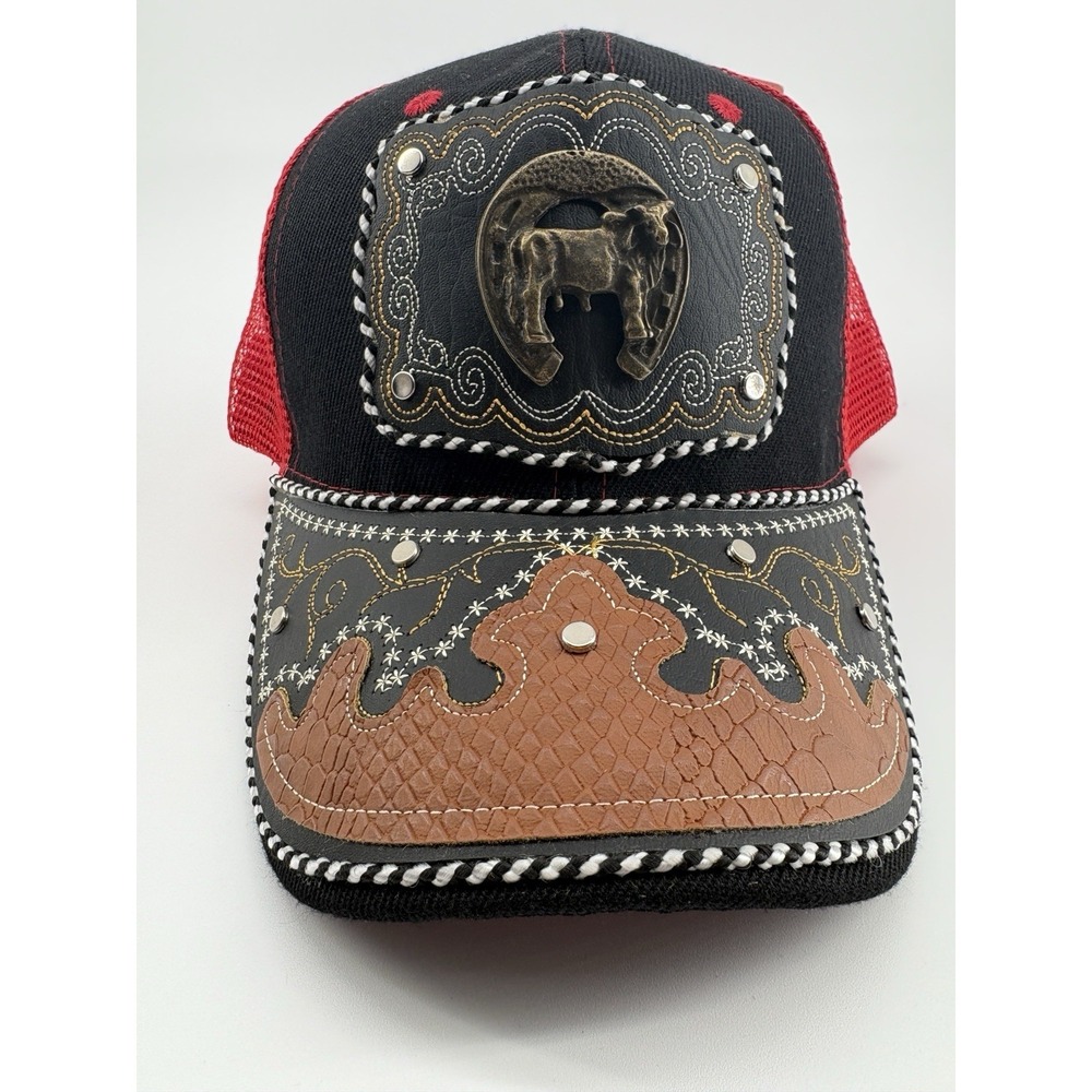 Cachucha‎ Gorra Vaquera Toro Bull Western Rodeo Trucker Hat Bling Mexican Cap